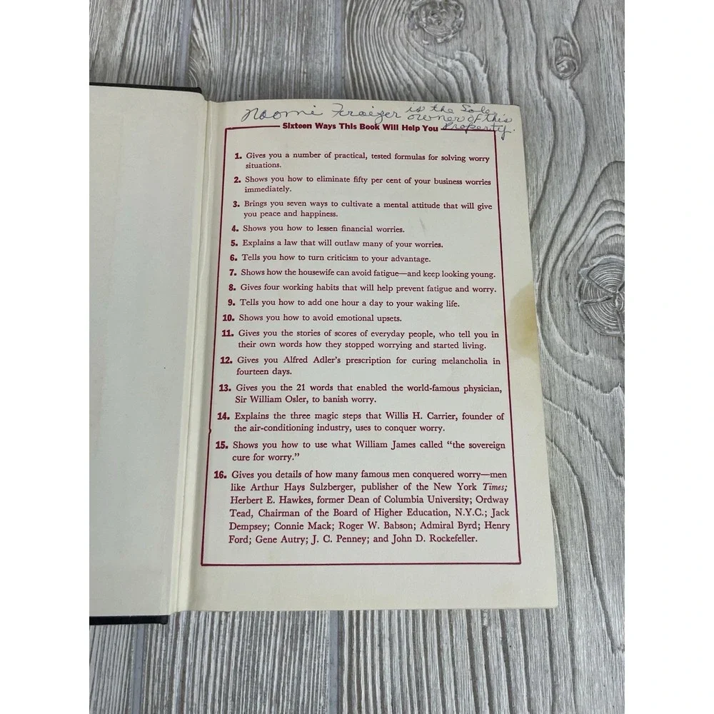 How to Win Friends and Influence People Lot Dale Carnegie 106th Print 55th Print